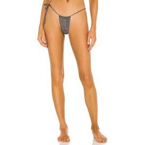 Monica Hansen Beach St Tropez Bikini Bottom in Black Gold